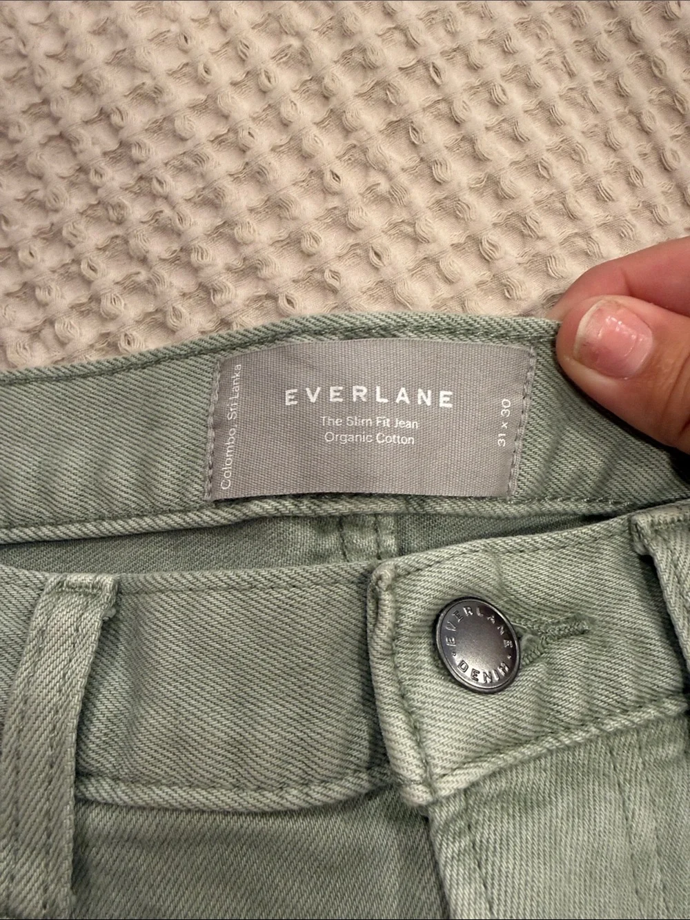 Men’s Everlane Light Sage Green Jeans